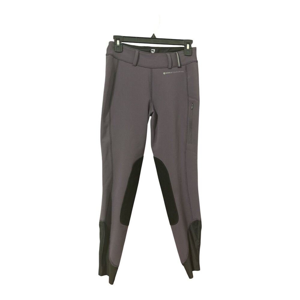Noble Equestrian Women's Small Purple/Black Riding Pants Stretch Lined
